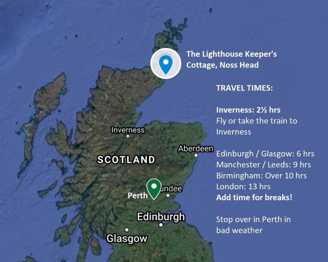 Self-Catering Lighthouse Keeper'S Cottage On The Nc500 Уик Екстериор снимка